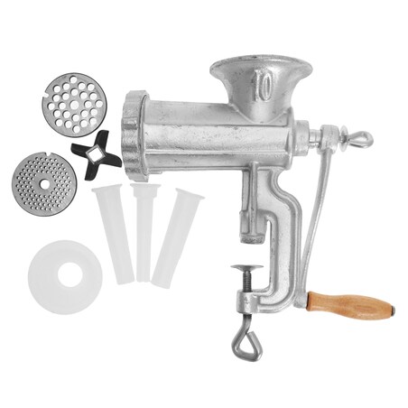 Maszynka żeliwna do mielenia mięsa #10 + akcesoria KINGHOFF