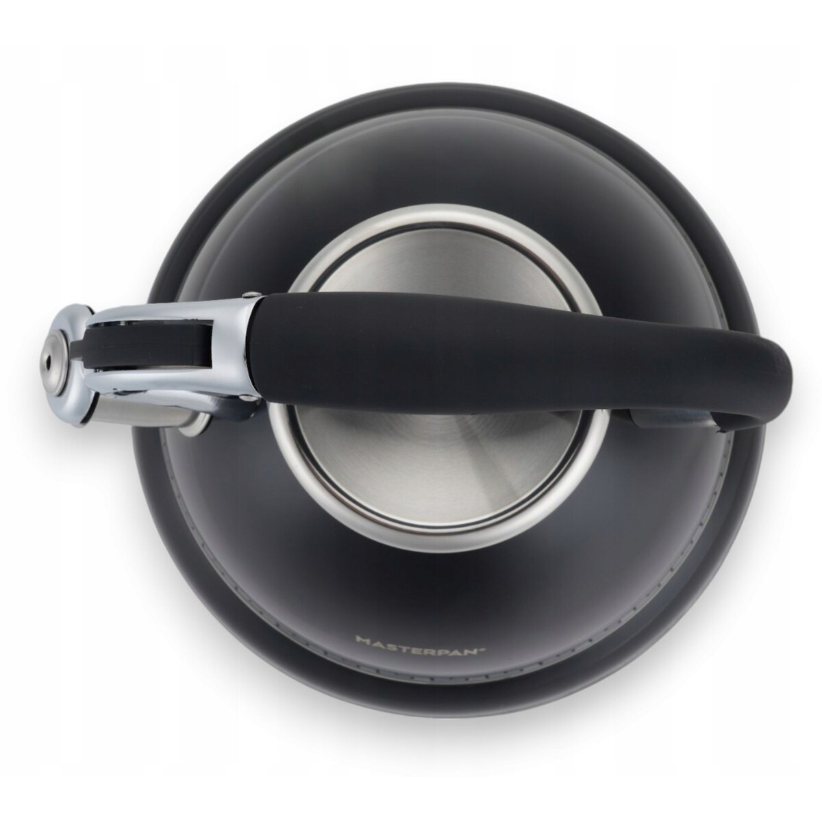 Duży Czarny Tradycyjny Czajnik Z Gwizdkiem Stalowy 3L Na Indukcję Gaz