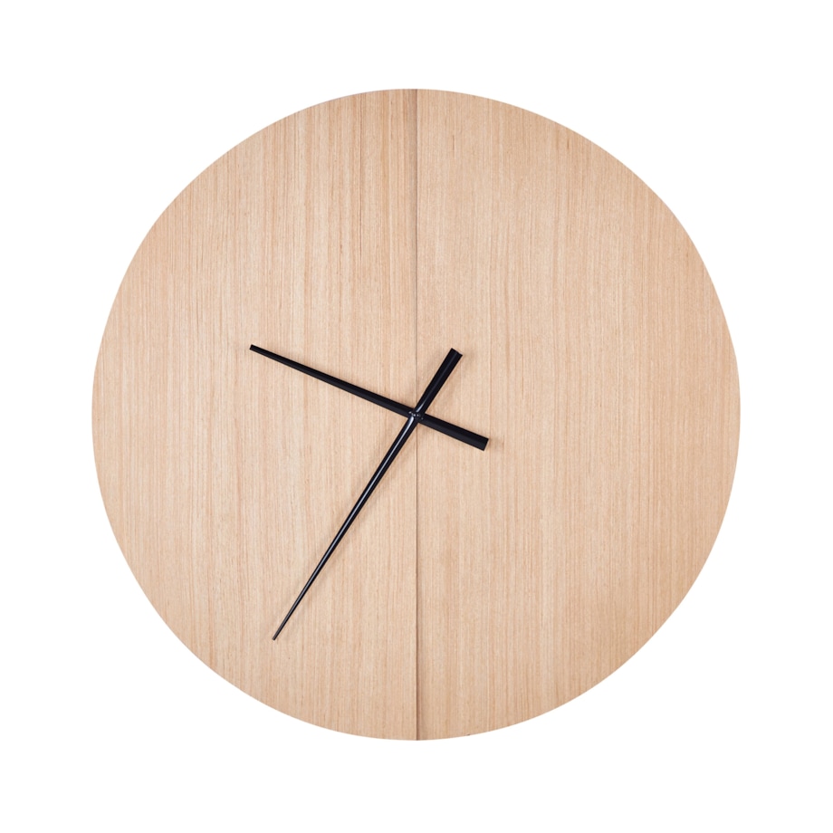 Zegar ścienny ø 60 cm jasne drewno CABIC