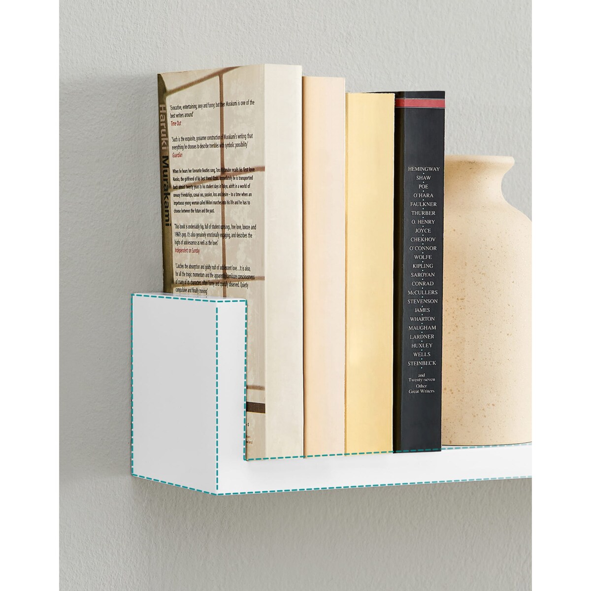 Zestaw 3 Półek Wiszące Do Salonu Pokoju Sypilani Biały