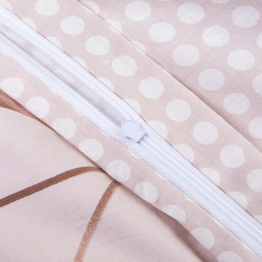 Pościel bawełniana 180x200 Rosalia w beżowe kwiaty, Cottonlove