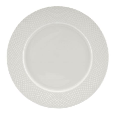 VILLA ITALIA Talerz płytki porcelanowy 27 cm BARI WHITE
