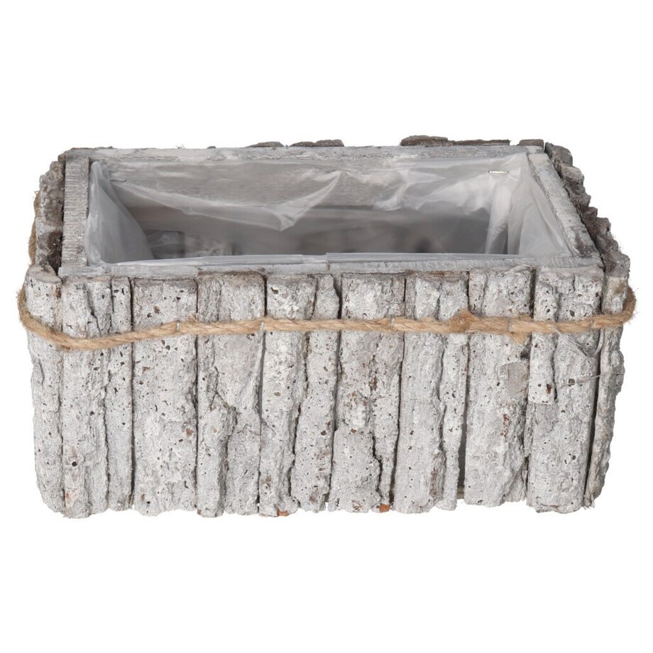 Doniczka Osłonka Drewniana Duża Kora Korytko Doniczki