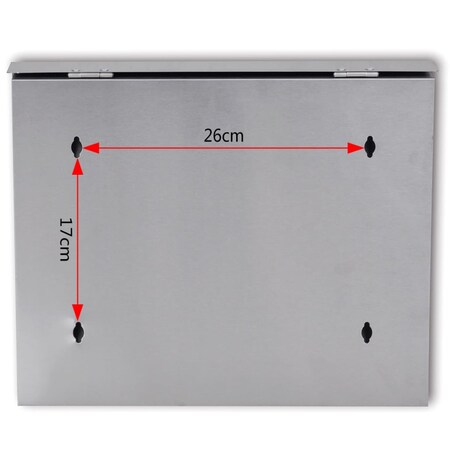 Skrzynka na listy ze stali nierdzewnej