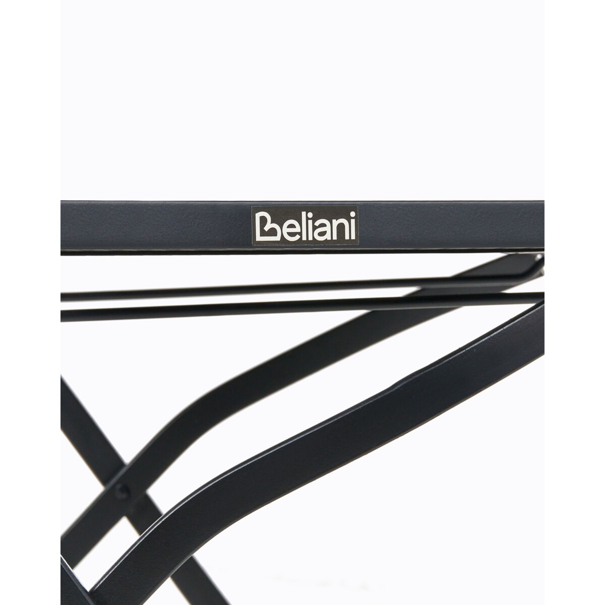 Zestaw 2 krzeseł ogrodowych ARTENA Składane Metal Czarny