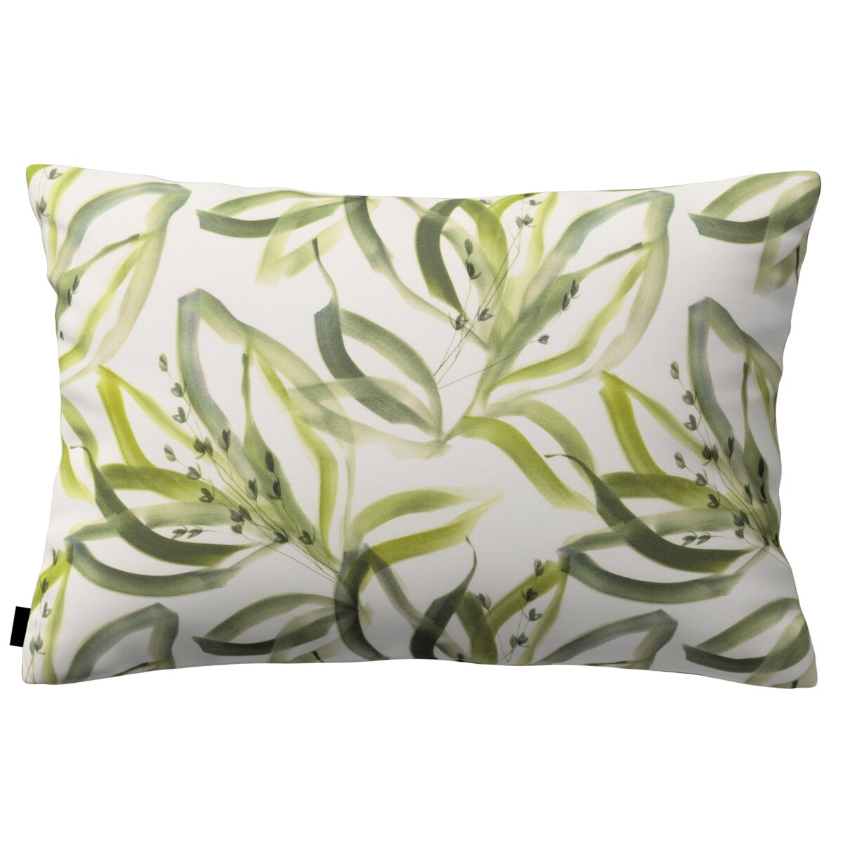 Poszewka Kinga na poduszkę prostokątną 47x28 biało-zielony
