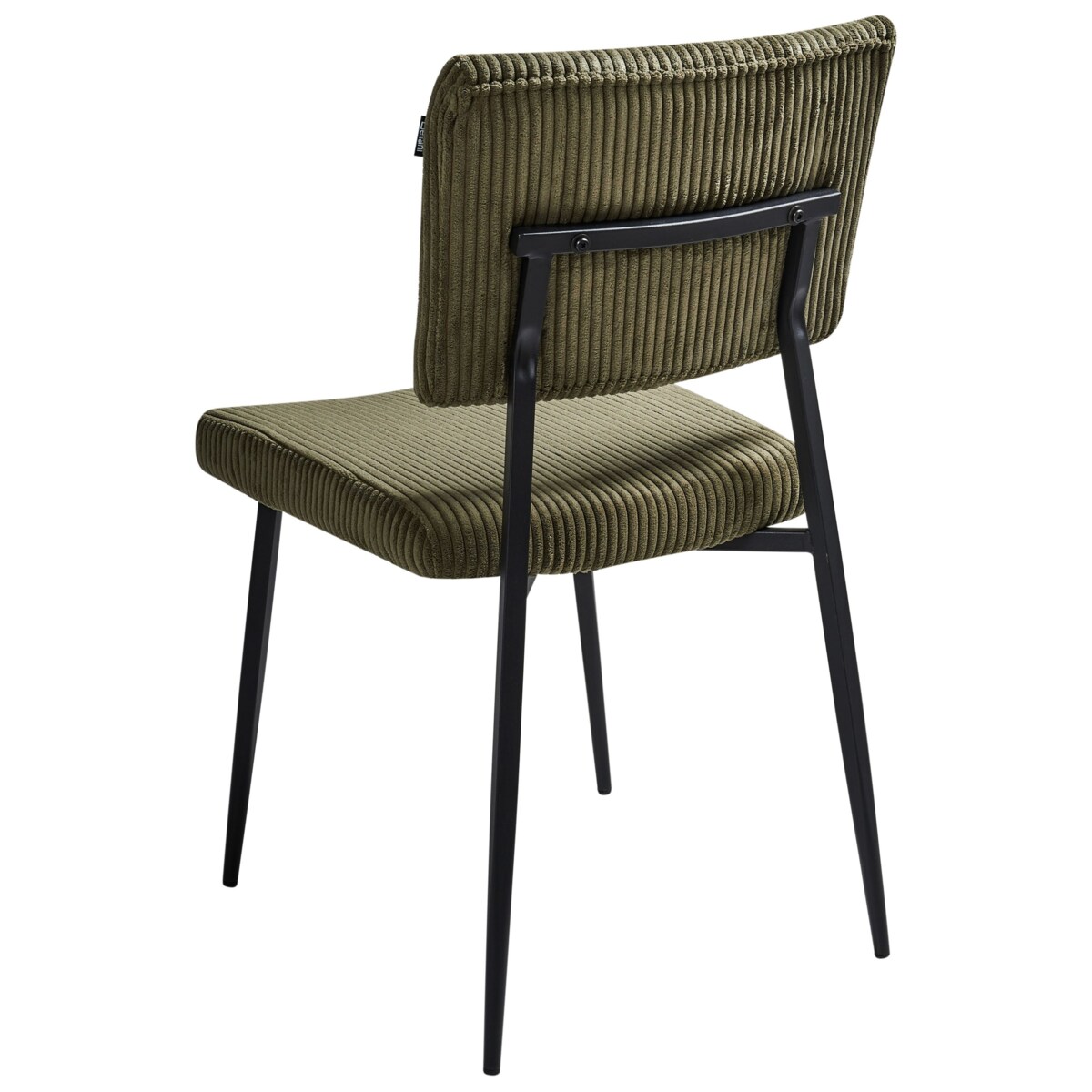 Zestaw 2 krzeseł do jadalni STURGIS Sztruks Oliwkowy