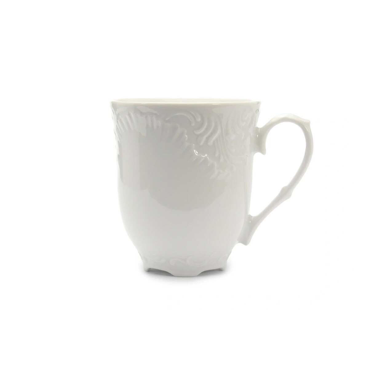 Kubek 300 ml Rococo Maria białe 0001