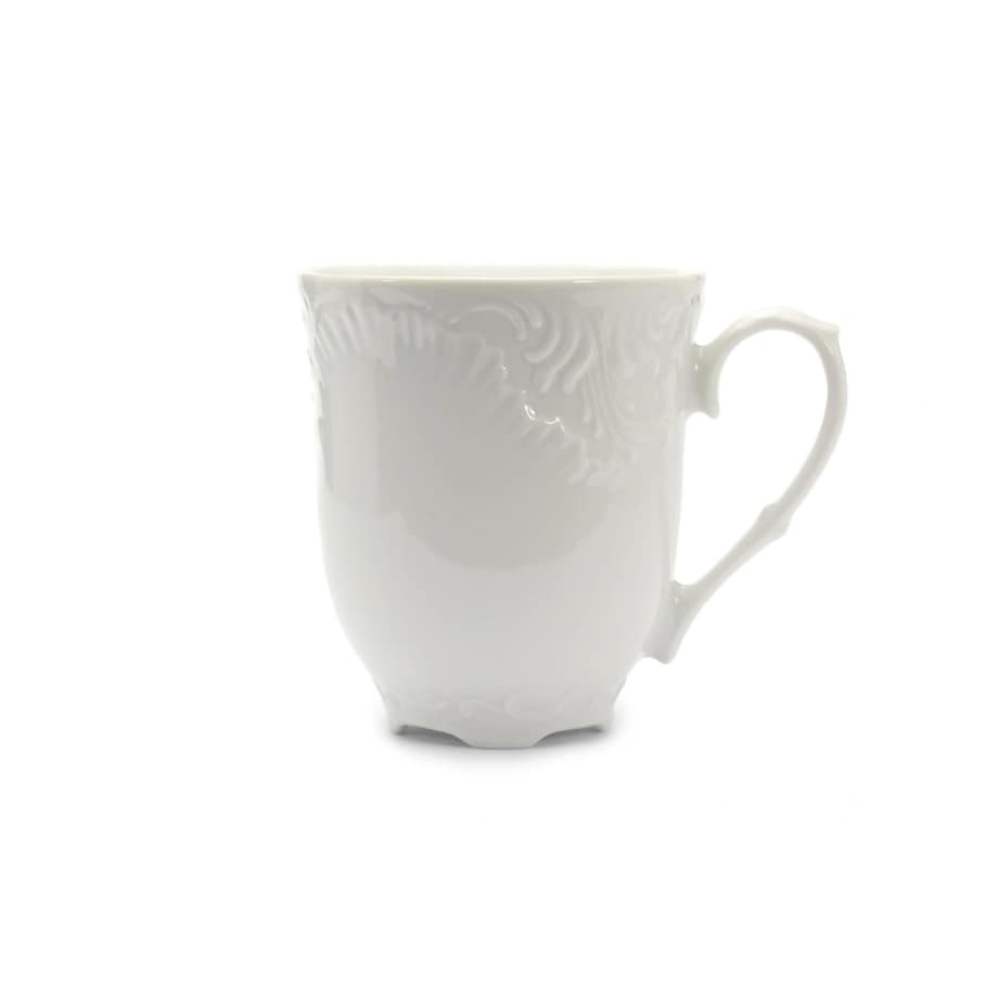 Kubek 300 ml Rococo Maria białe 0001