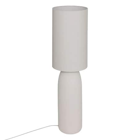 Lampa podłogowa, kamionkowa, biała Keyah 111 cm