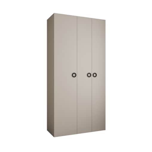 Szafa trzydrzwiowa Como 1 120 gł.50 kaszmir+czarny