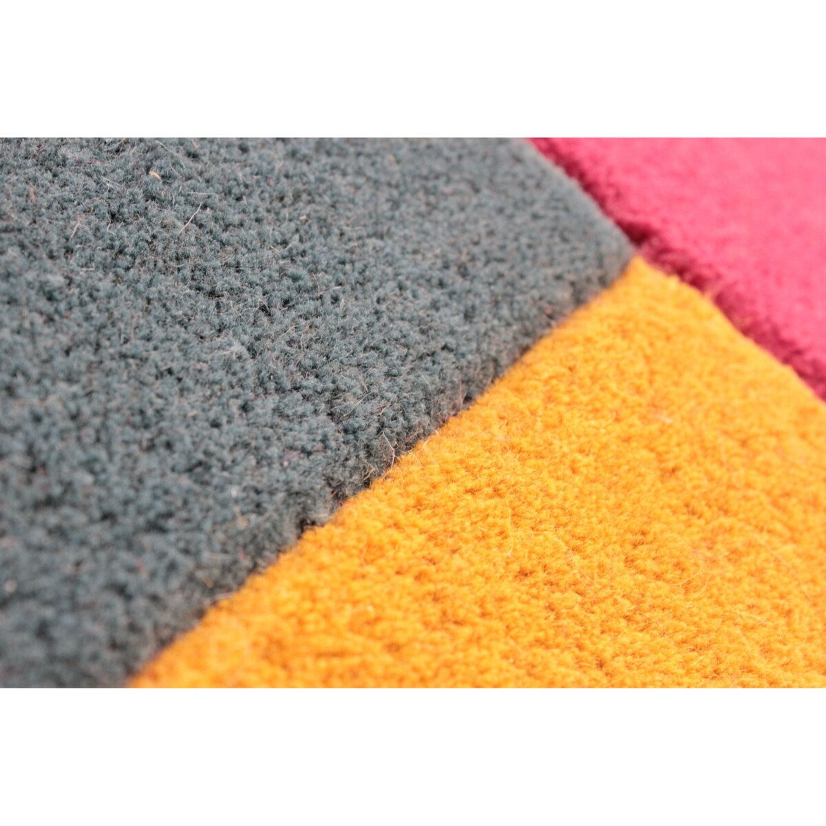 Dywan Wełniany Abstract Collage Wielokolorowy 60x230