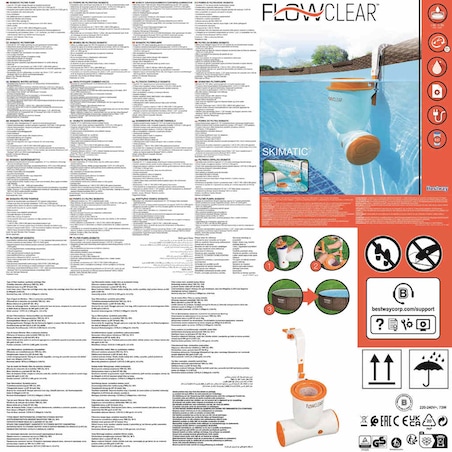 Bestway Pompa filtrująca Flowclear Skimatic do basenu, 3974 L/h, 58469