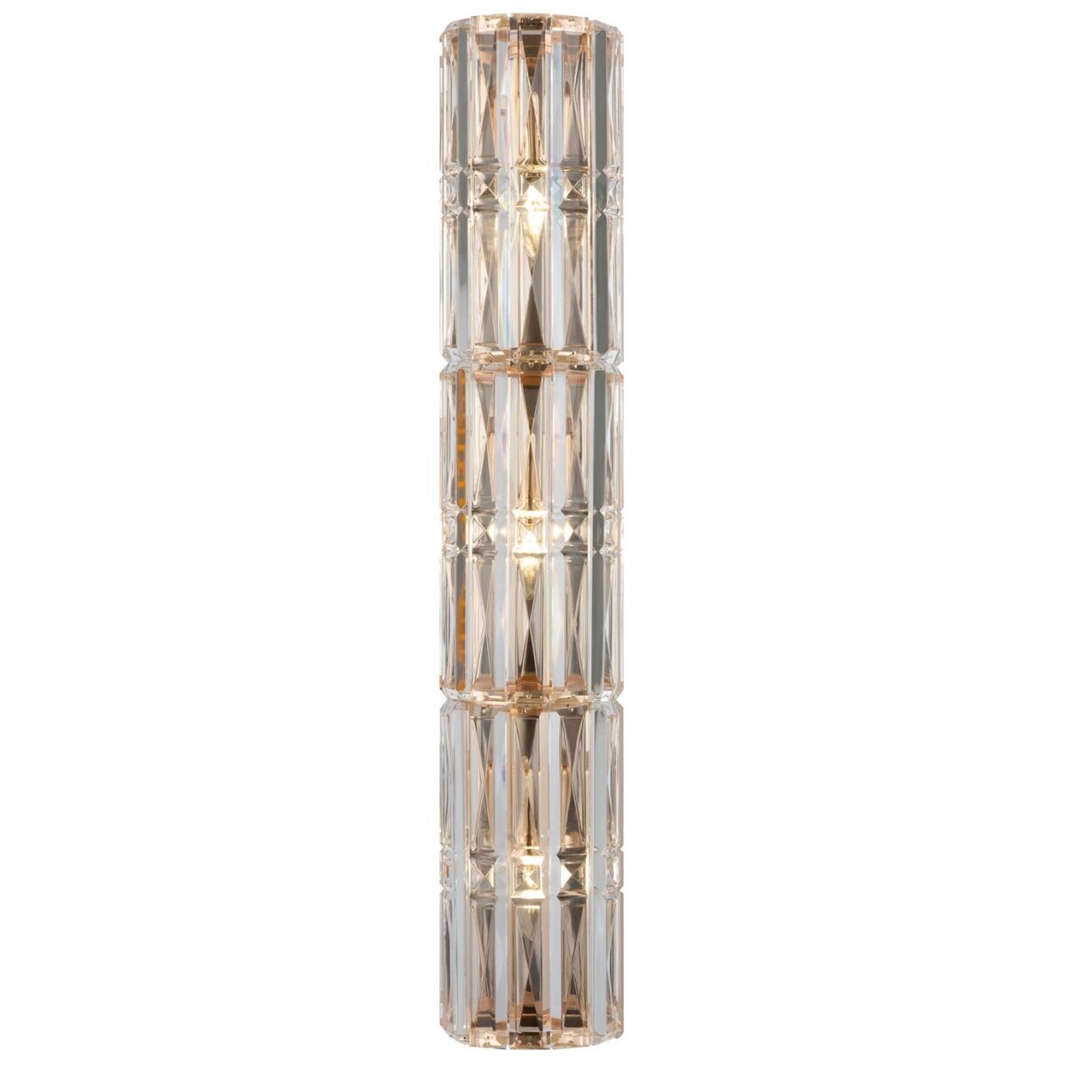 Kinkiet podłużny tuba Facet MOD094WL-03G Maytoni kryształowy złoty