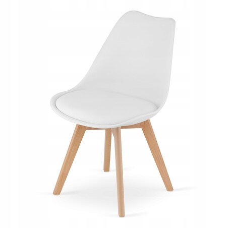 Zestaw Stół Do Jadalni Kuchni Salonu Biura Prostokątny 120X80 Dąb Sonoma + 4 Krzesła Mark Białe