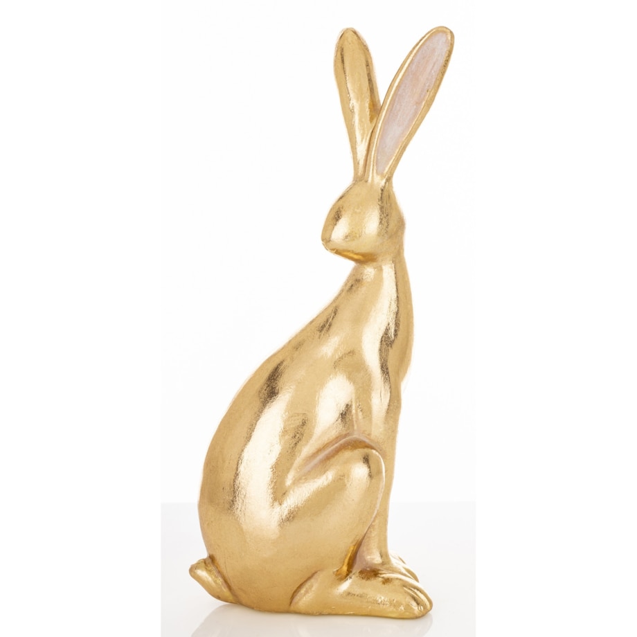 Dekoracja - złoty królik 30x10x12 cm SVELTA