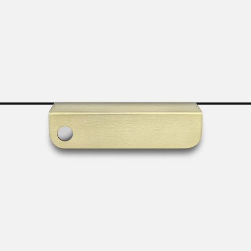 EDIT O MATT uchwyt meblowy krawędziowy mosiężny szczotkowany lakierowany