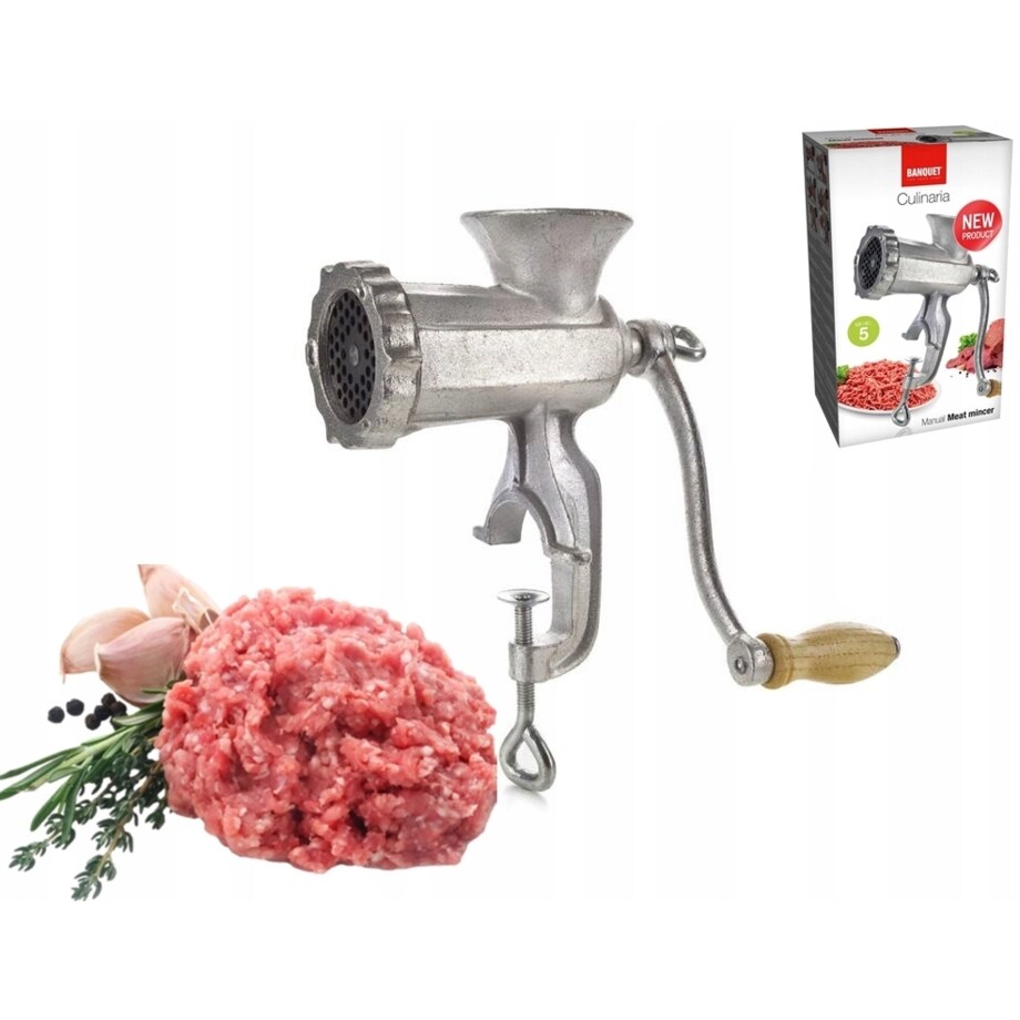 Maszynka ŻELIWNY do mielenia mięsa żywności przykręcany do blatu ręczny 10