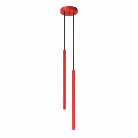 Lampa wisząca PASTELO 2 czerwona
