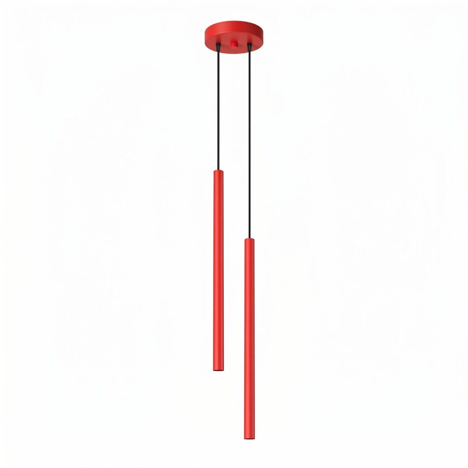 Lampa wisząca PASTELO 2 czerwona