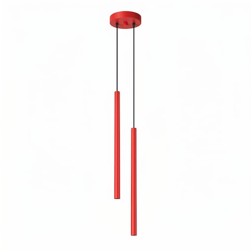 Lampa wisząca PASTELO 2 czerwona