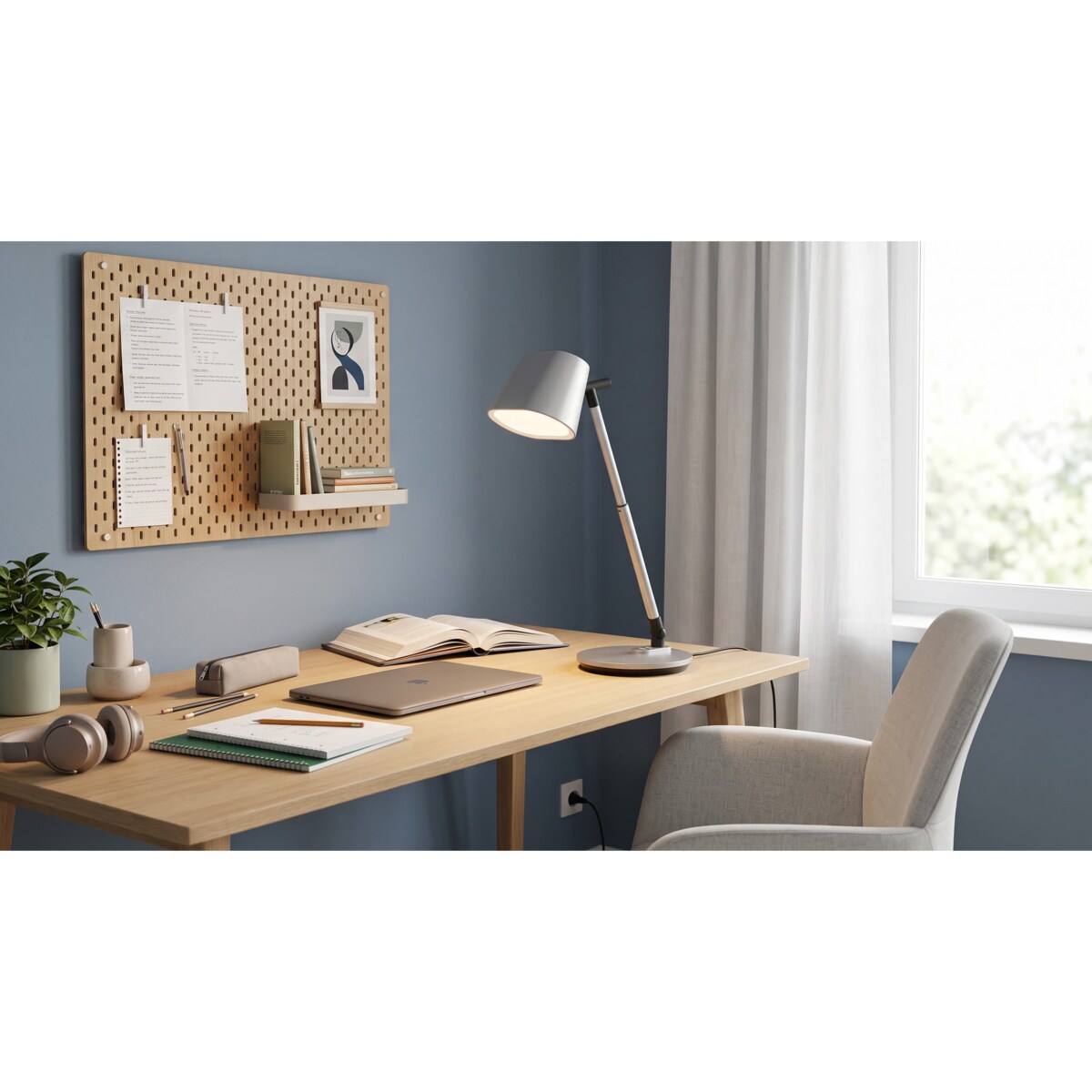Lampka biurkowa K-BL1527 GRAFIT z serii BOLEK