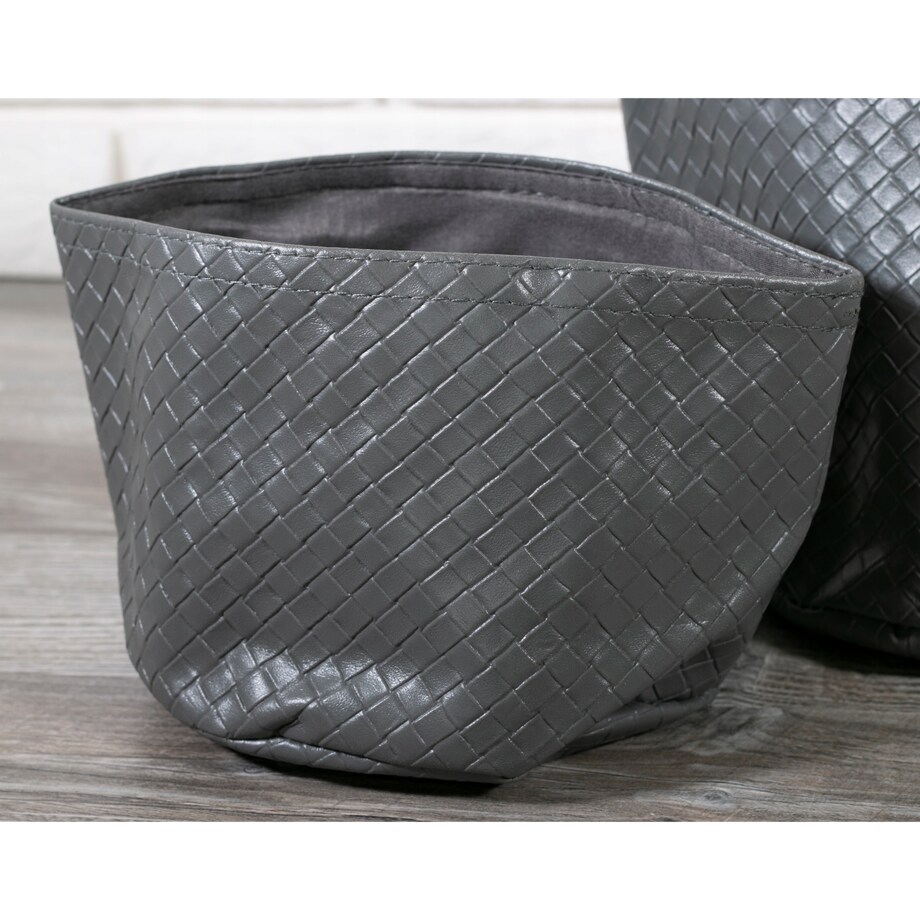 ORGANIZER eko-skóra, szary komplet