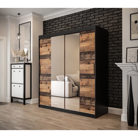 Szafa przesuwna OLDSTYLE T1 180 Czarny / Old Style