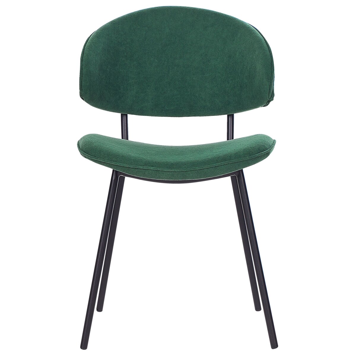 Zestaw 2 krzeseł do jadalni zielony KIANA