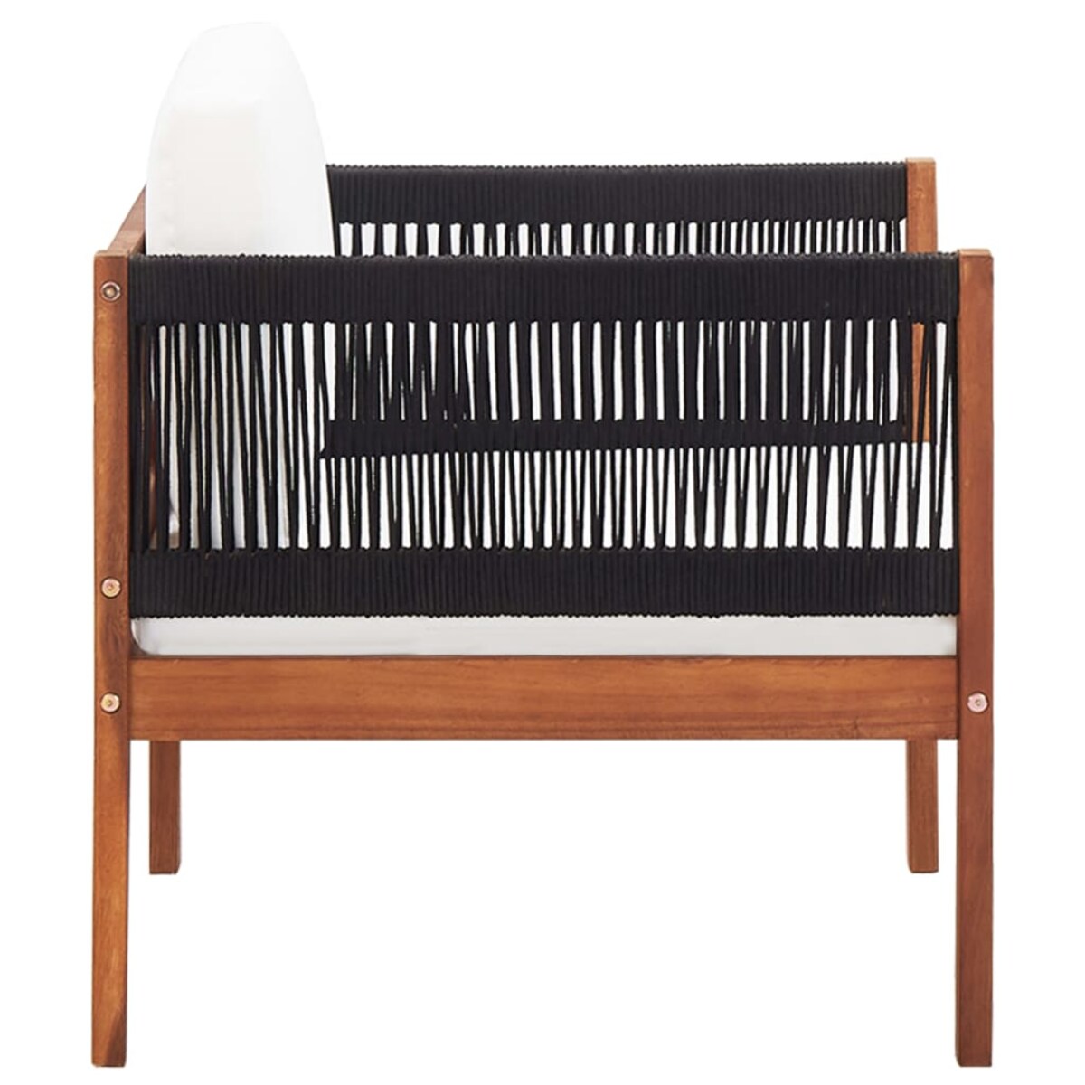 vidaXL Krzesła ogrodowe, 2 szt., lite drewno akacjowe