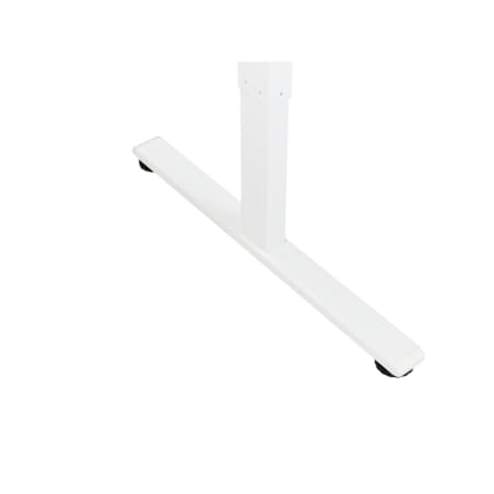 Biurko narożne lewe regulowane elektrycznie 160 x 59 cm ciemnobrązowe z białym DESTINES