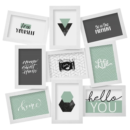 Ramki na zdjęcia, kolaż, 9 elementów