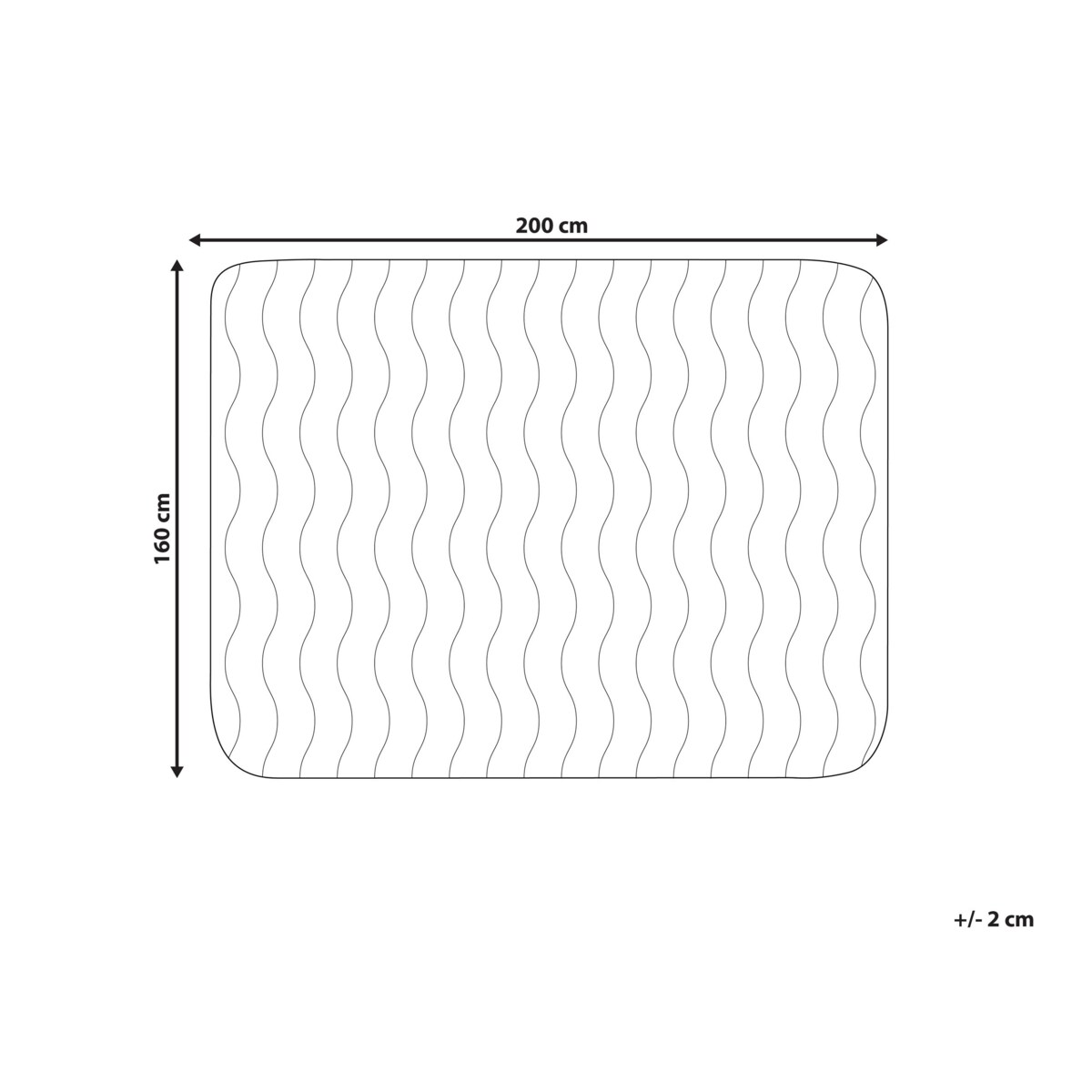 Ochraniacz na materac z mikrofibry 160 x 200 cm PEKTUSAN