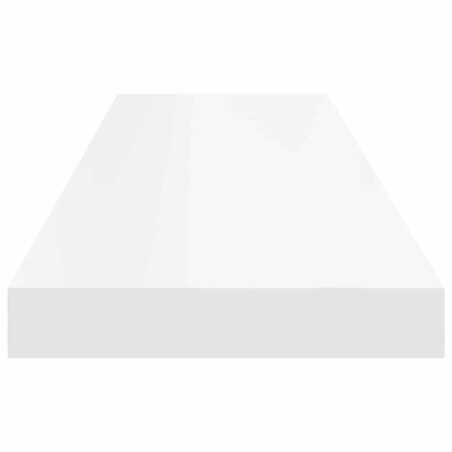 vidaXL Półka ścienna, biała, 90x23,5x3,8 cm, MDF