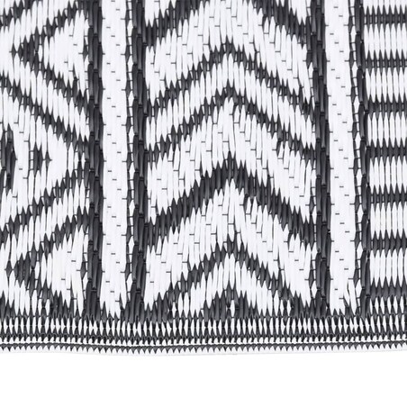 vidaXL Dywan zewnętrzny, ARAKIL czarny, 160 x 230 cm, PP