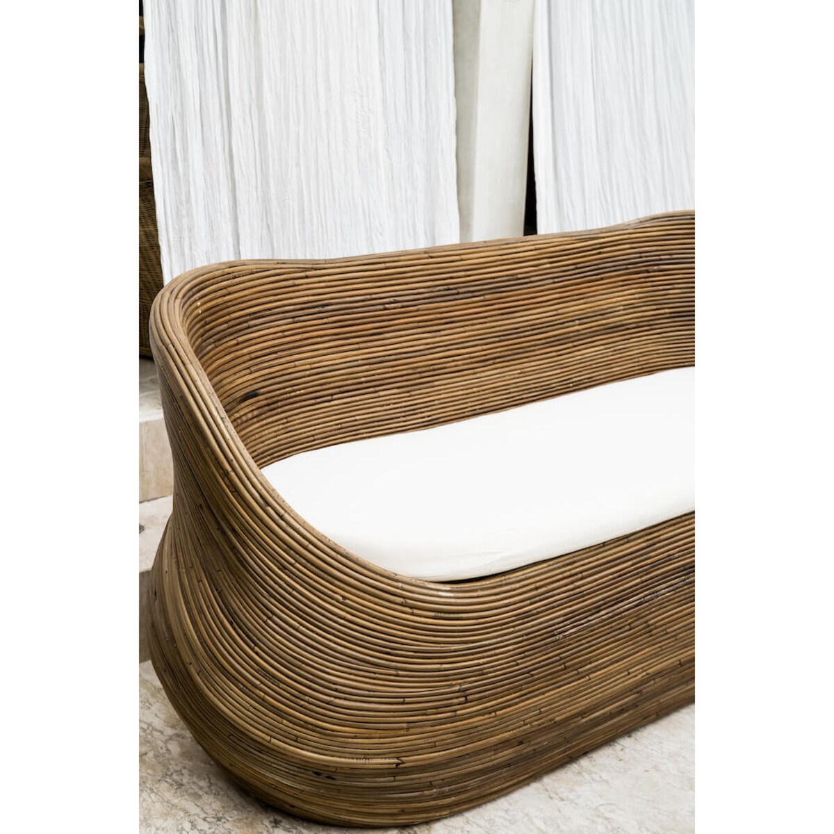 Sofa rattanowa Tegal ciemny Monnarita