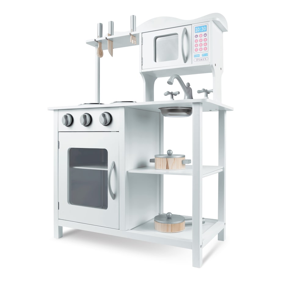 Kuchnia drewniana dla dzieci retro + akcesoria ZESTAW Ricokids