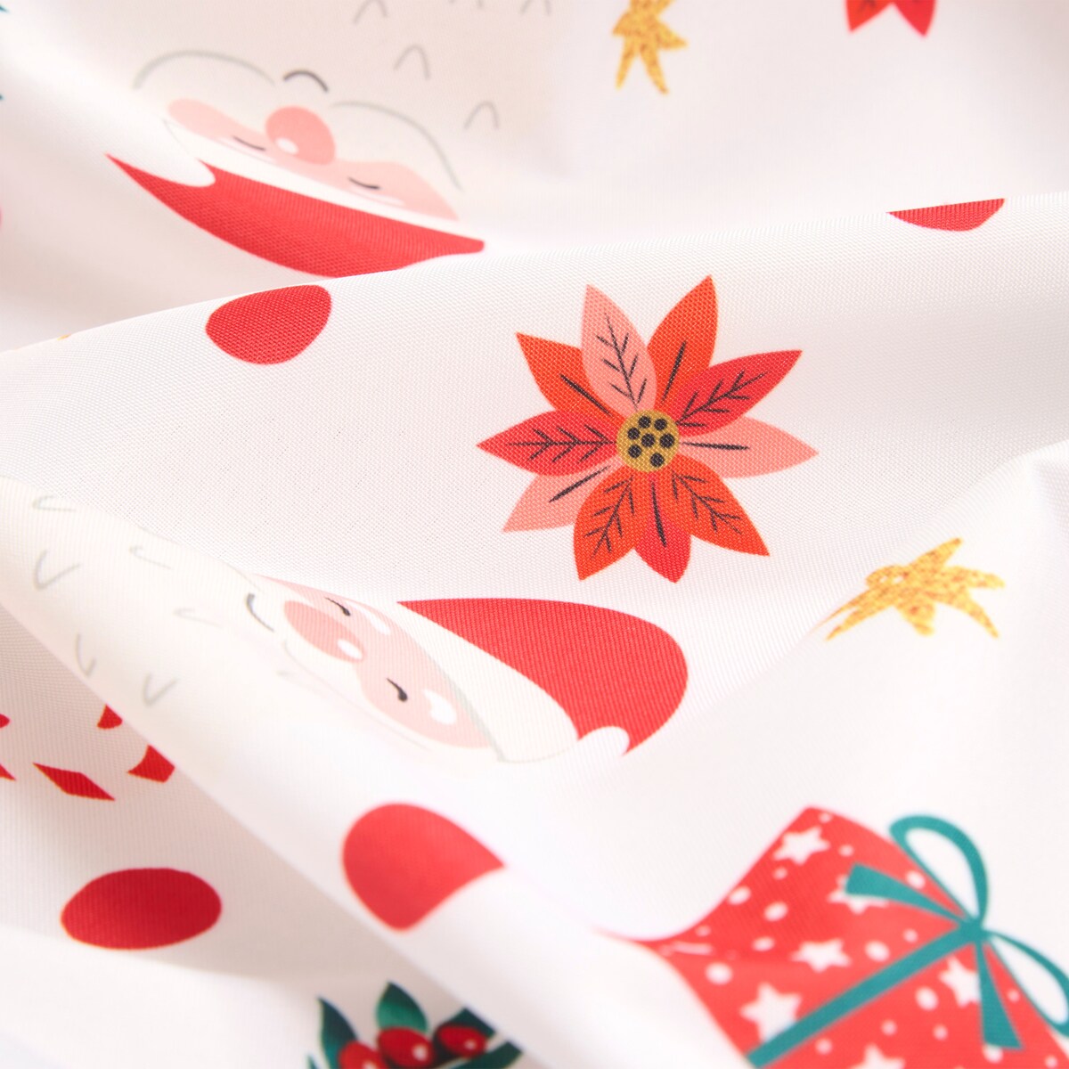 Plamoodporny obrus z motywem świątecznym, Ø 180 cm