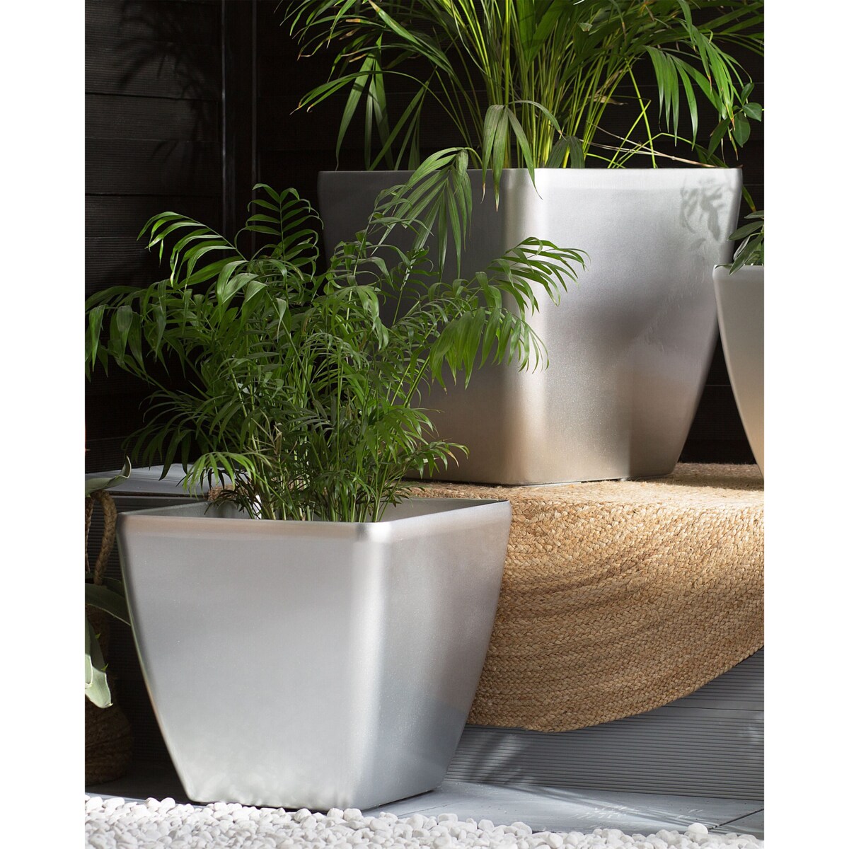 Donica ASTRAS 50 cm Srebrny