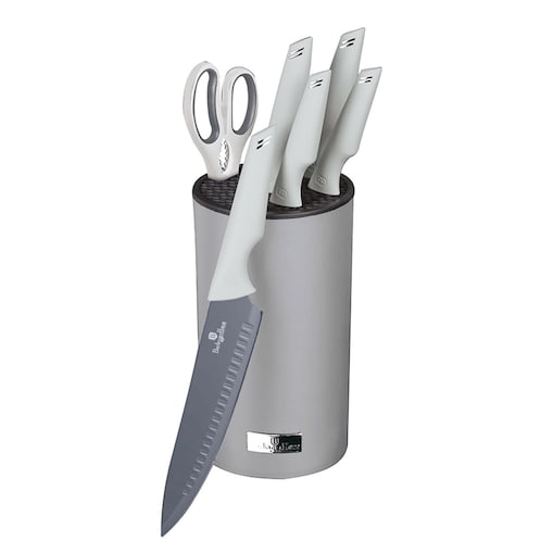 Zestaw noży w bloku 7 elementów BERLINGER HAUS Aspen