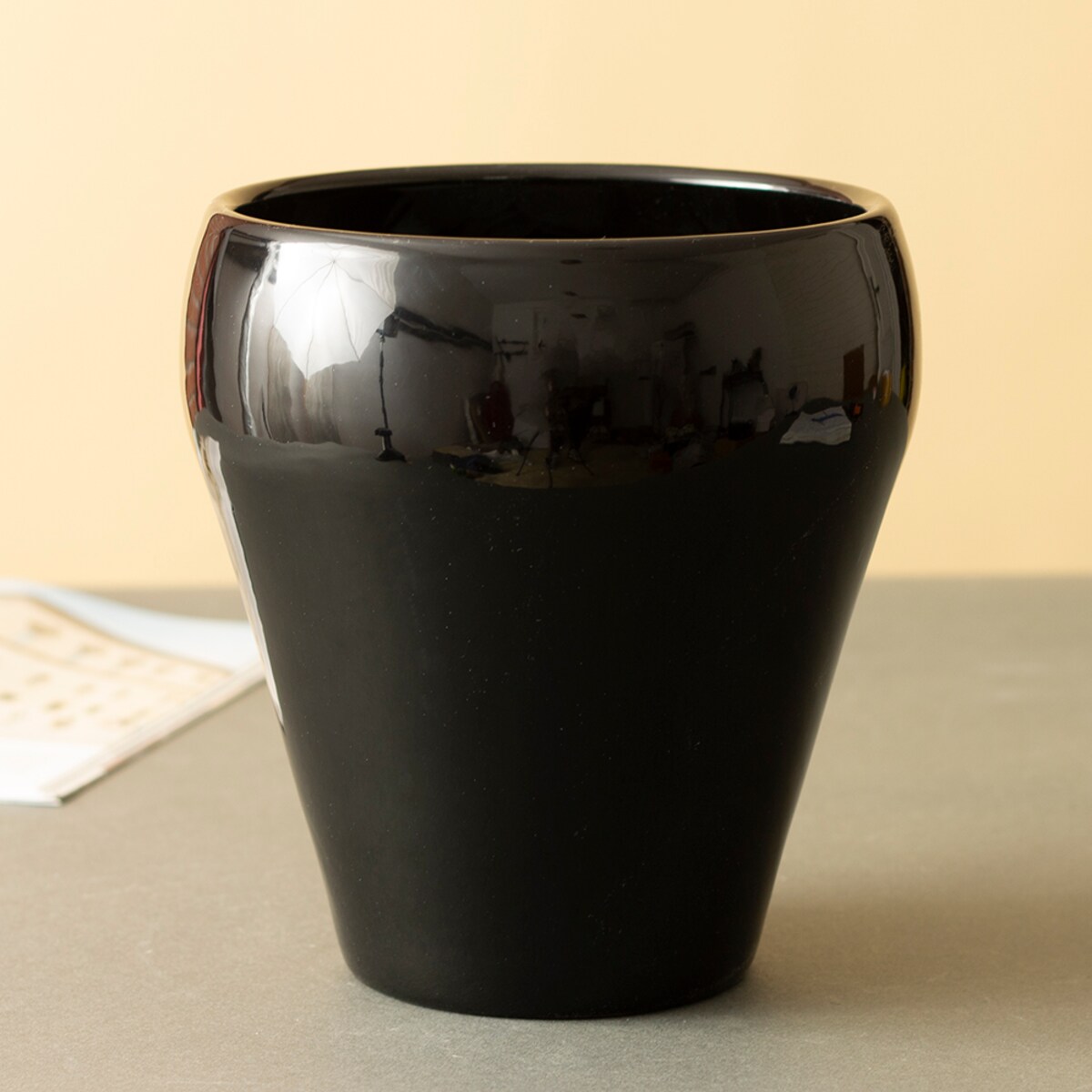 DONICA BELLA ceramiczna czarny połysk śr. 16cm