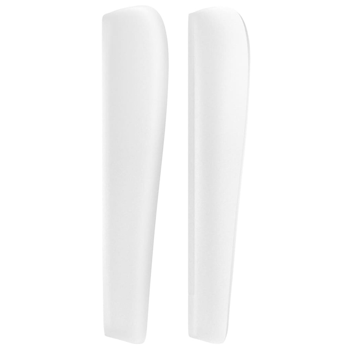 vidaXL Zagłówek uszak, biały, 147x23x118/128 cm, sztuczna skóra