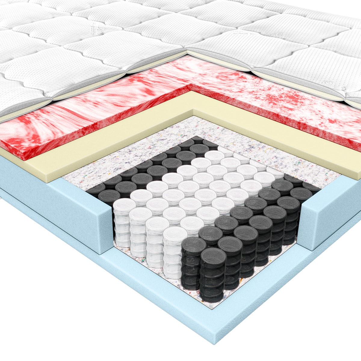 Materac kieszeniowy 180x200 GALIO marki PAN MATERAC pokrowiec Puroactive