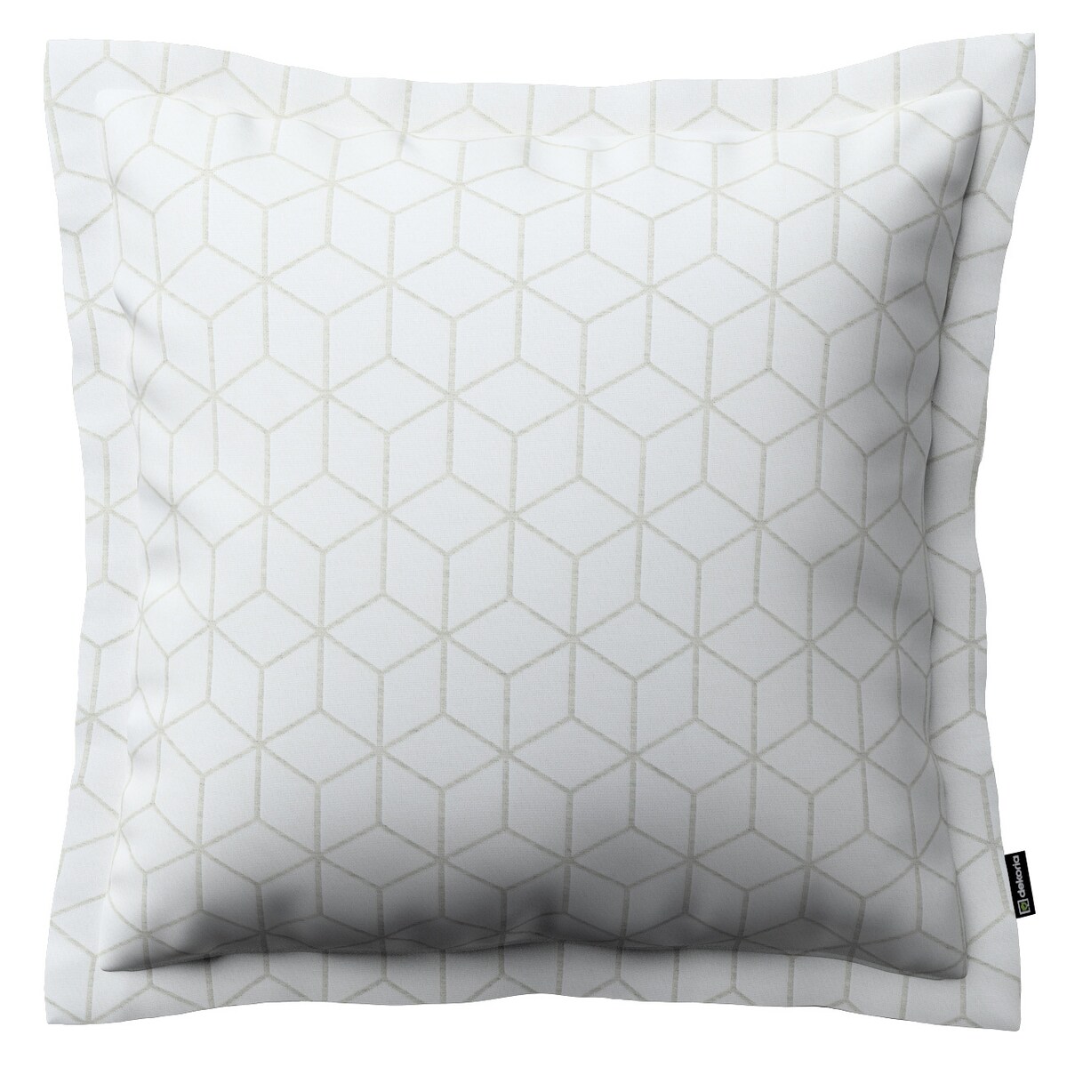 Poszewka Mona na poduszkę 45x45 wzór sześcianów na białym tle