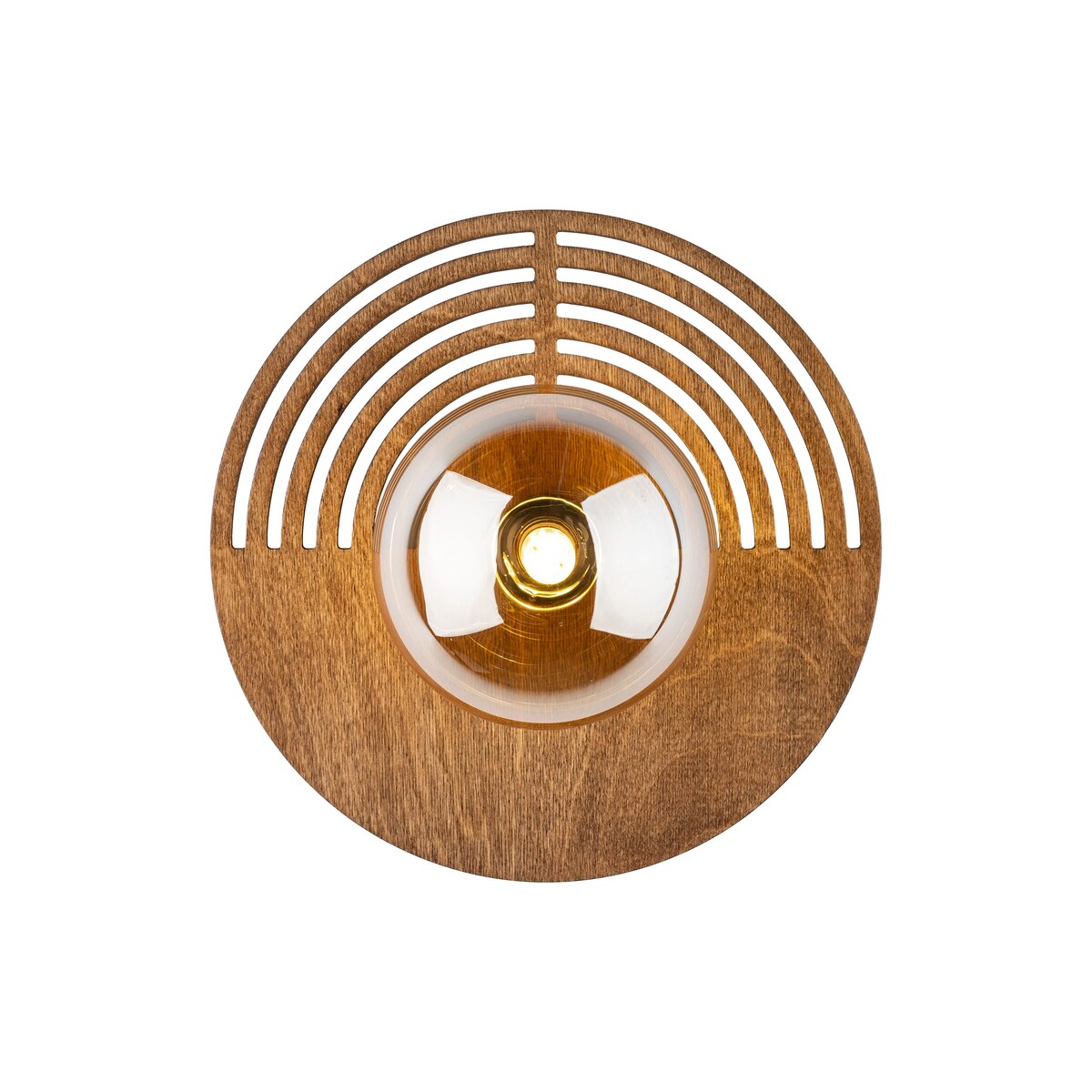 Kinkiet LUNAR WOOD 250 TK Lighting dębowo-brązowy G9 IP20 25 cm nowoczesna lampa ścienna z drewnem