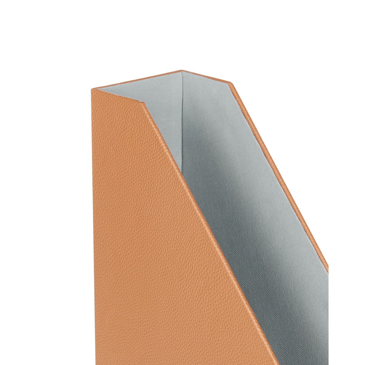 Zestaw 4 pojemników na dokumenty ekoskóra złoty brąz SUMER