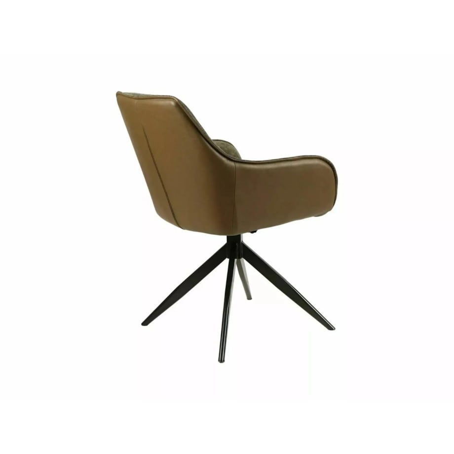 Krzesło tapicerowane SEMPRE BREGO oliwkowe obracane