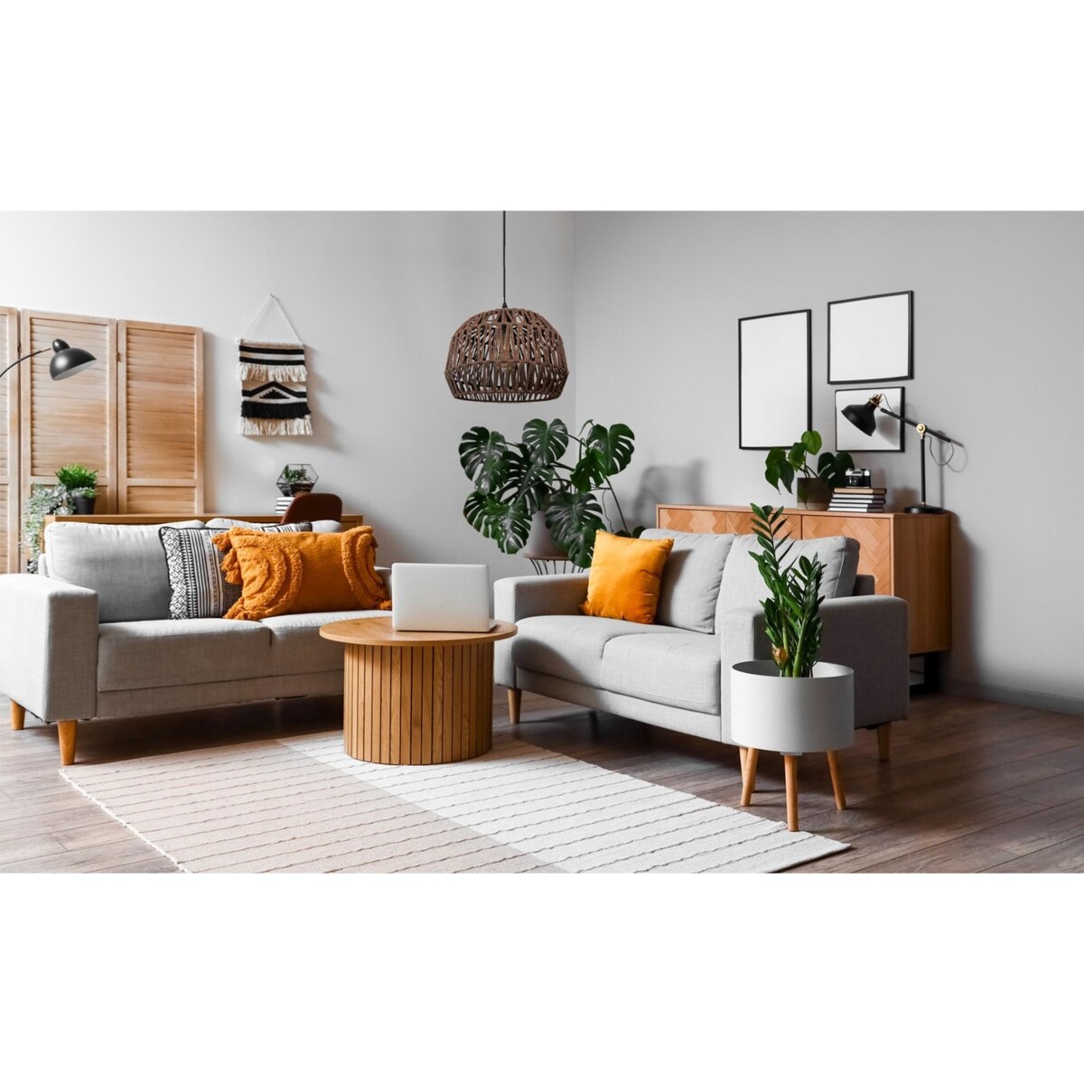 Lampa Wisząca Boho APP1292-1CP Brązowa