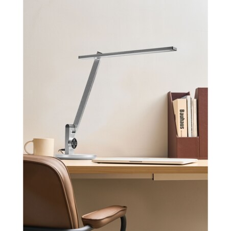 Lampa biurkowa LED CETUS Ze ściemniaczem Srebrny