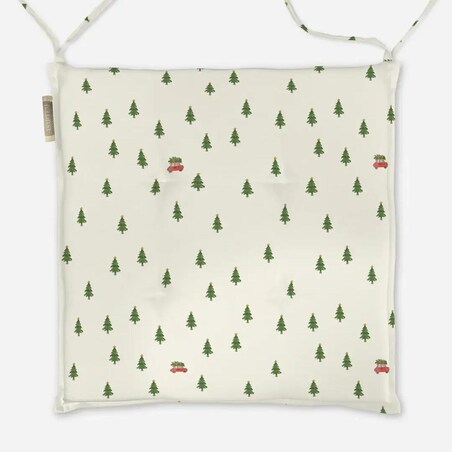 Poduszka świąteczna na krzesło - Minimalistyczny las